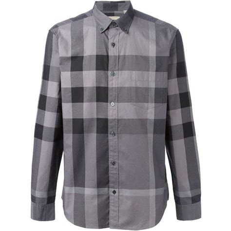 burberry shirt grey|burberry oversized shirts.